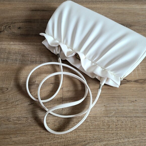 Beige vintage shoulder bag/clutch. - Picture 5 of 9